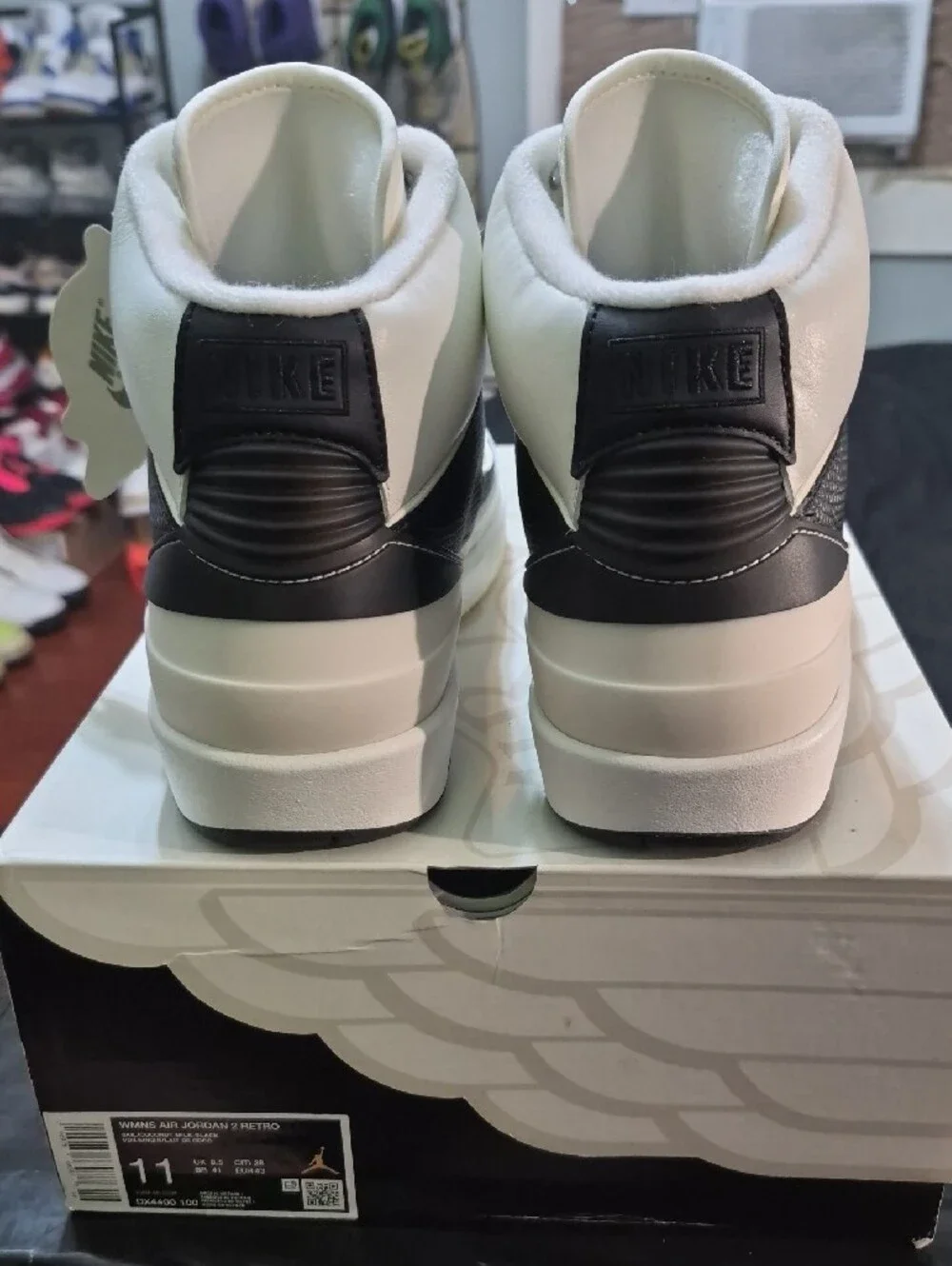 Air Jordan 2 Retro 'Sail Black' (2024) W11/M9.5 New W/OG Box
